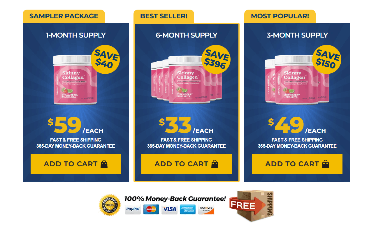 Skinny Collagen Pricing Plans